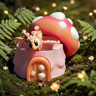 Mycelune - Dragon Champignon Articulé | Figurine Dragon 3D