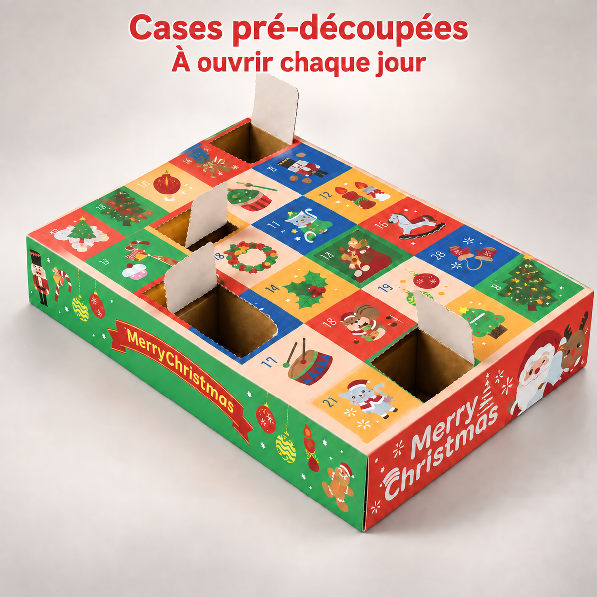 Calendrier de l’Avent Minimals – 24 mini animaux flexibles 3D à collectionner