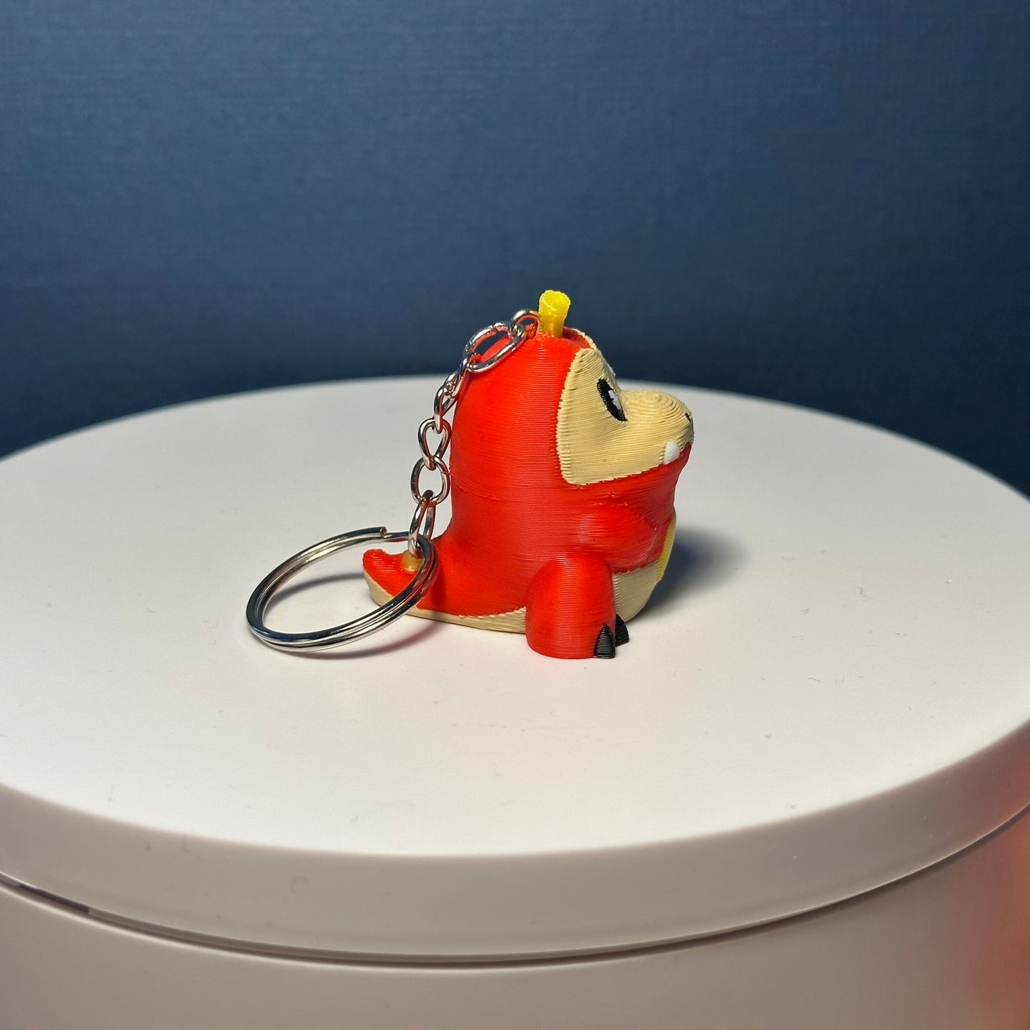 Porte-clés 3D Chochodile Pokémon, Pokémon Fuecoco Keychain