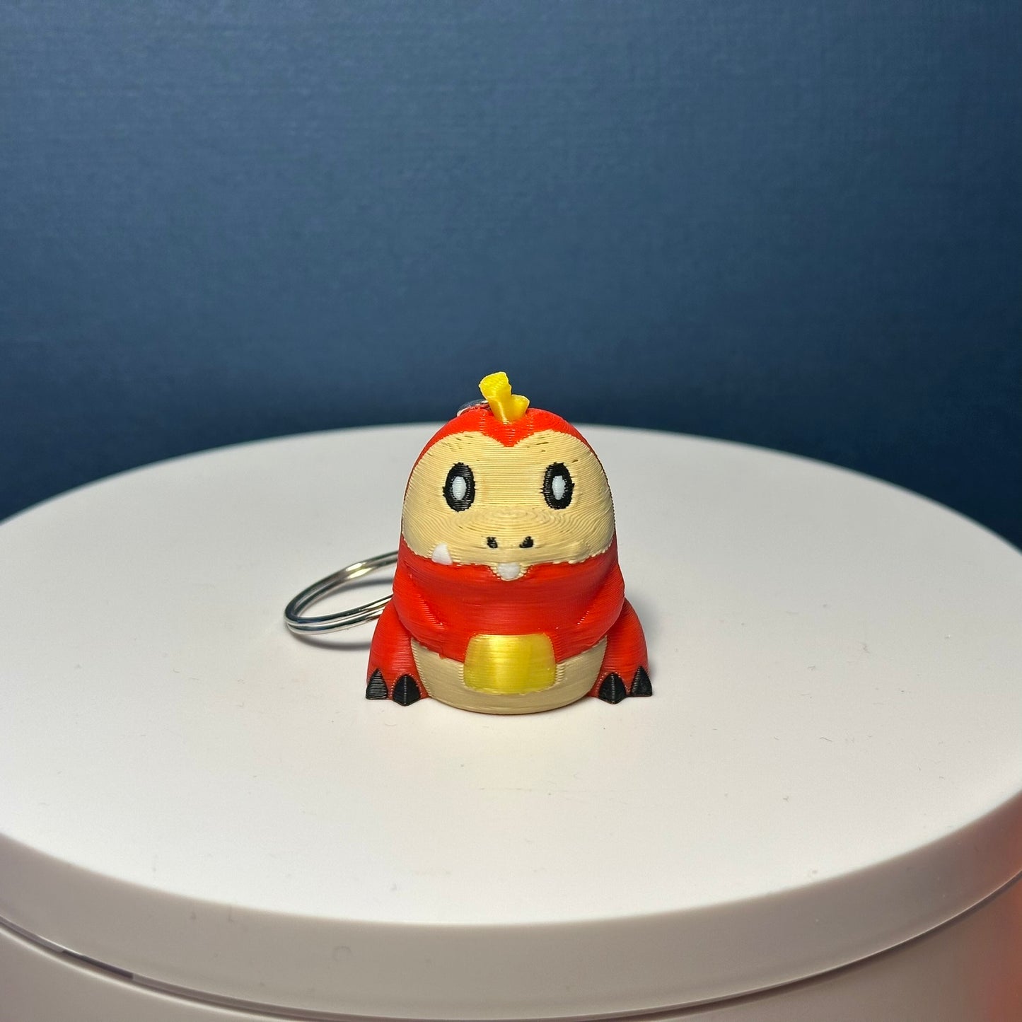 Porte-clés 3D Chochodile Pokémon, Pokémon Fuecoco Keychain