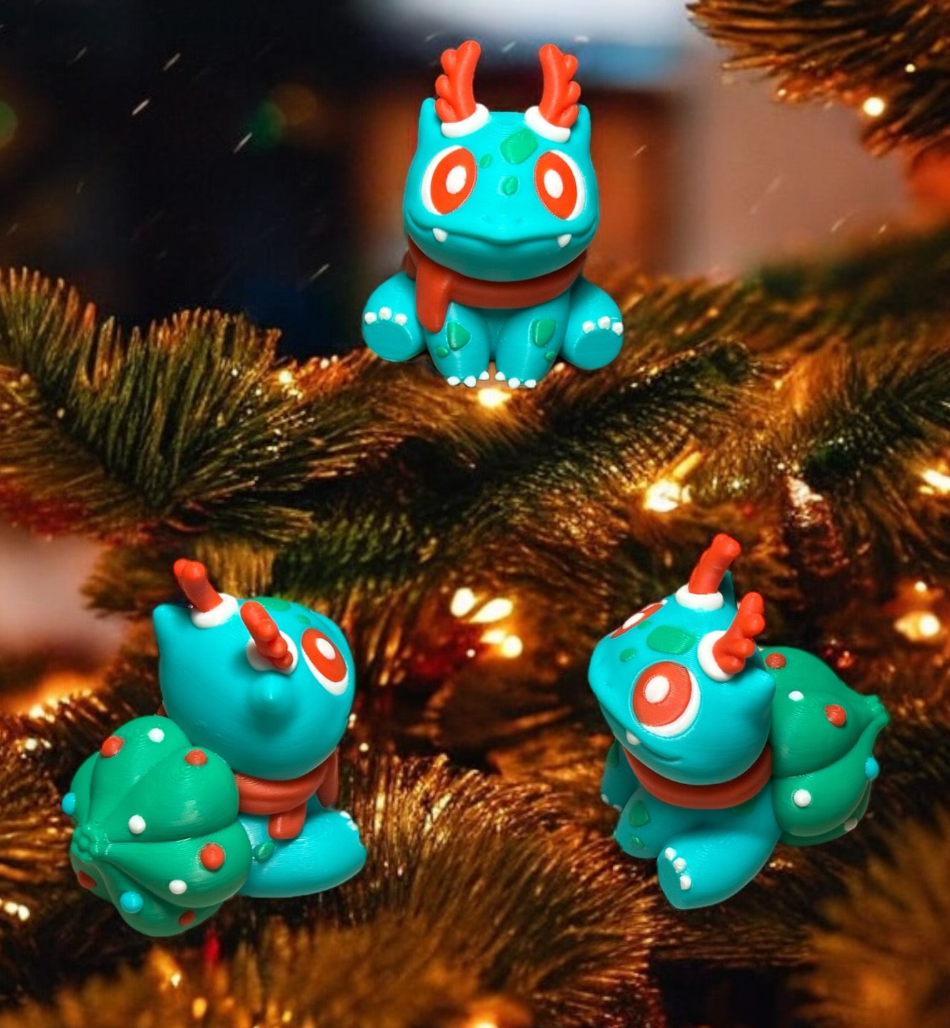 Pokémon Figure Bulbasaur Christmas Edition - Bulbasaur