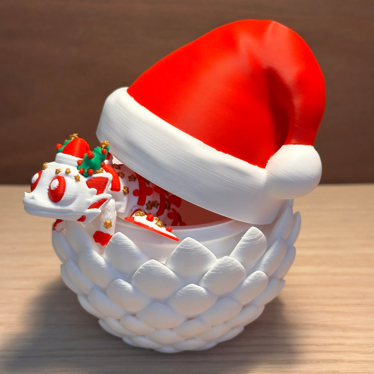 Noëlo - Dragon de Noël articulé – Figurine Dragon