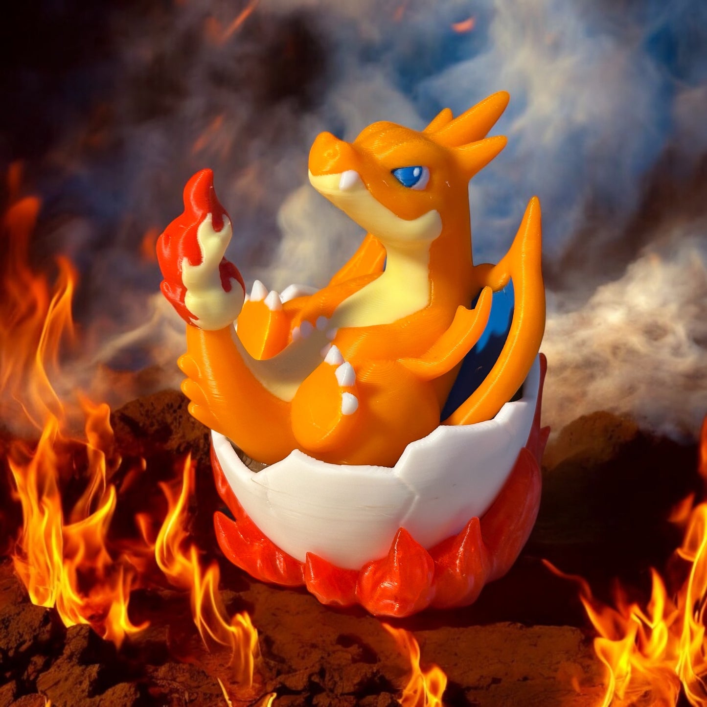 Figurine Dracaufeu dans son oeuf (de Pâques) - Édition Spéciale Pokémon