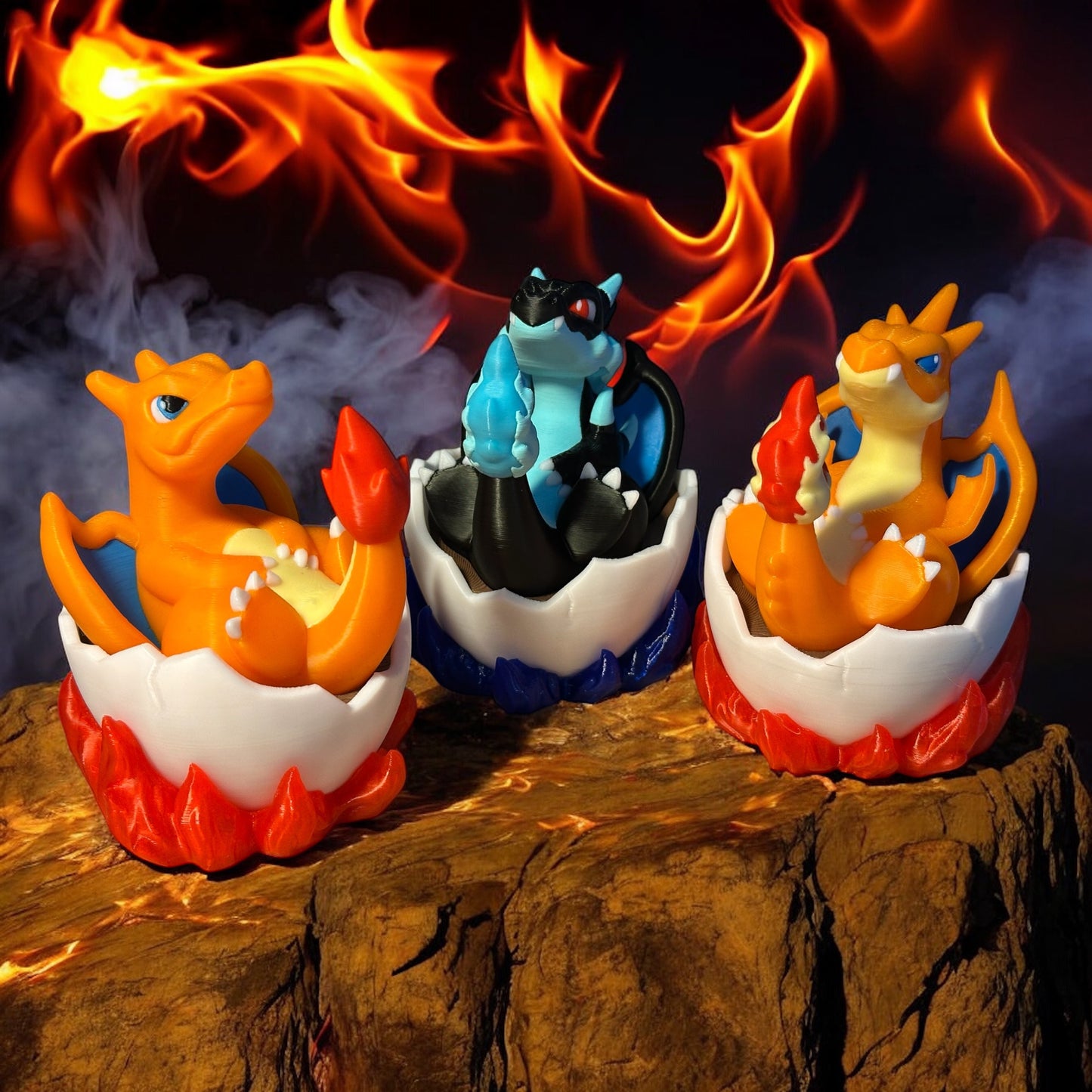 Figurine Dracaufeu dans son oeuf (de Pâques) - Édition Spéciale Pokémon