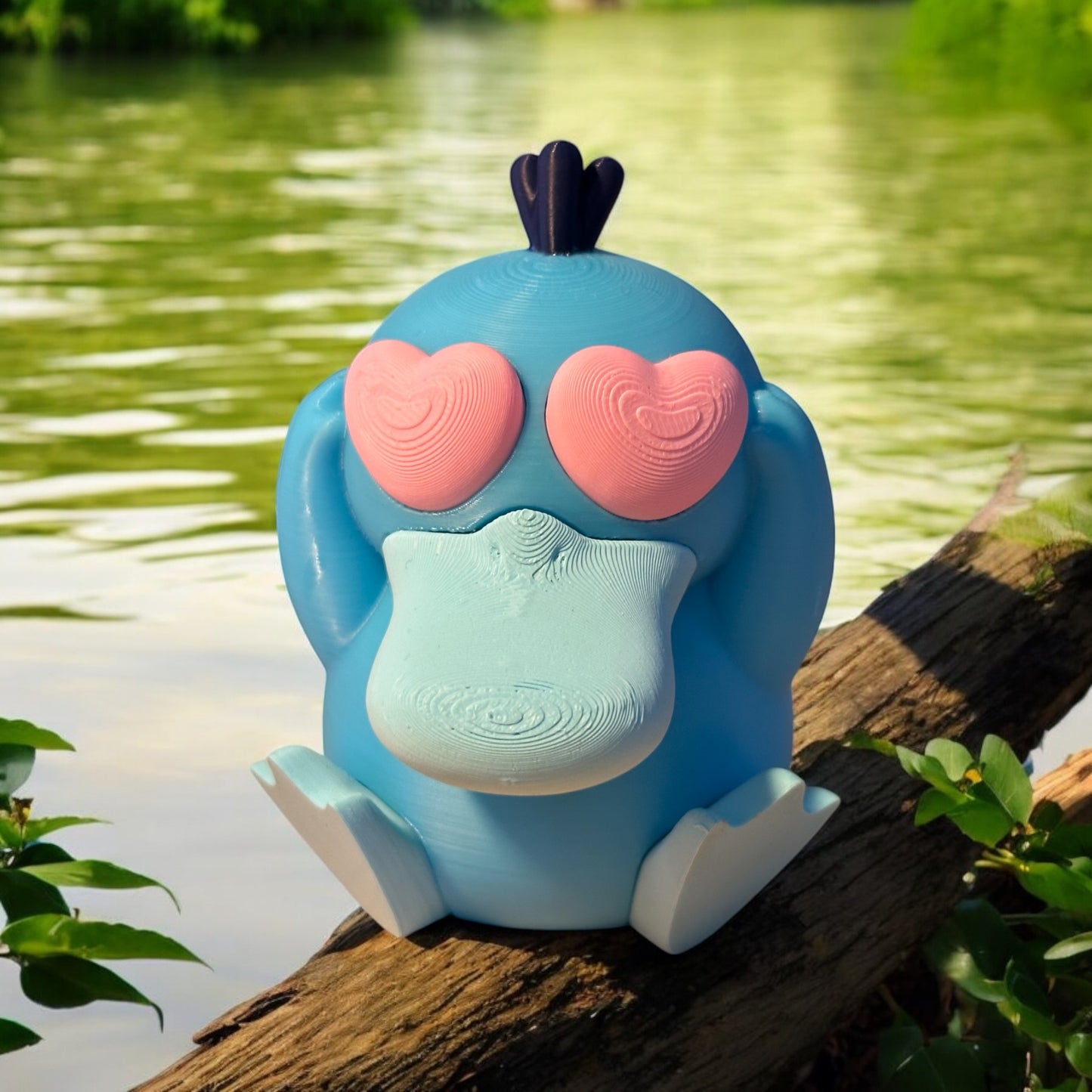 Love Psyduck figure, perfect Pokémon gift for Valentine's Day!