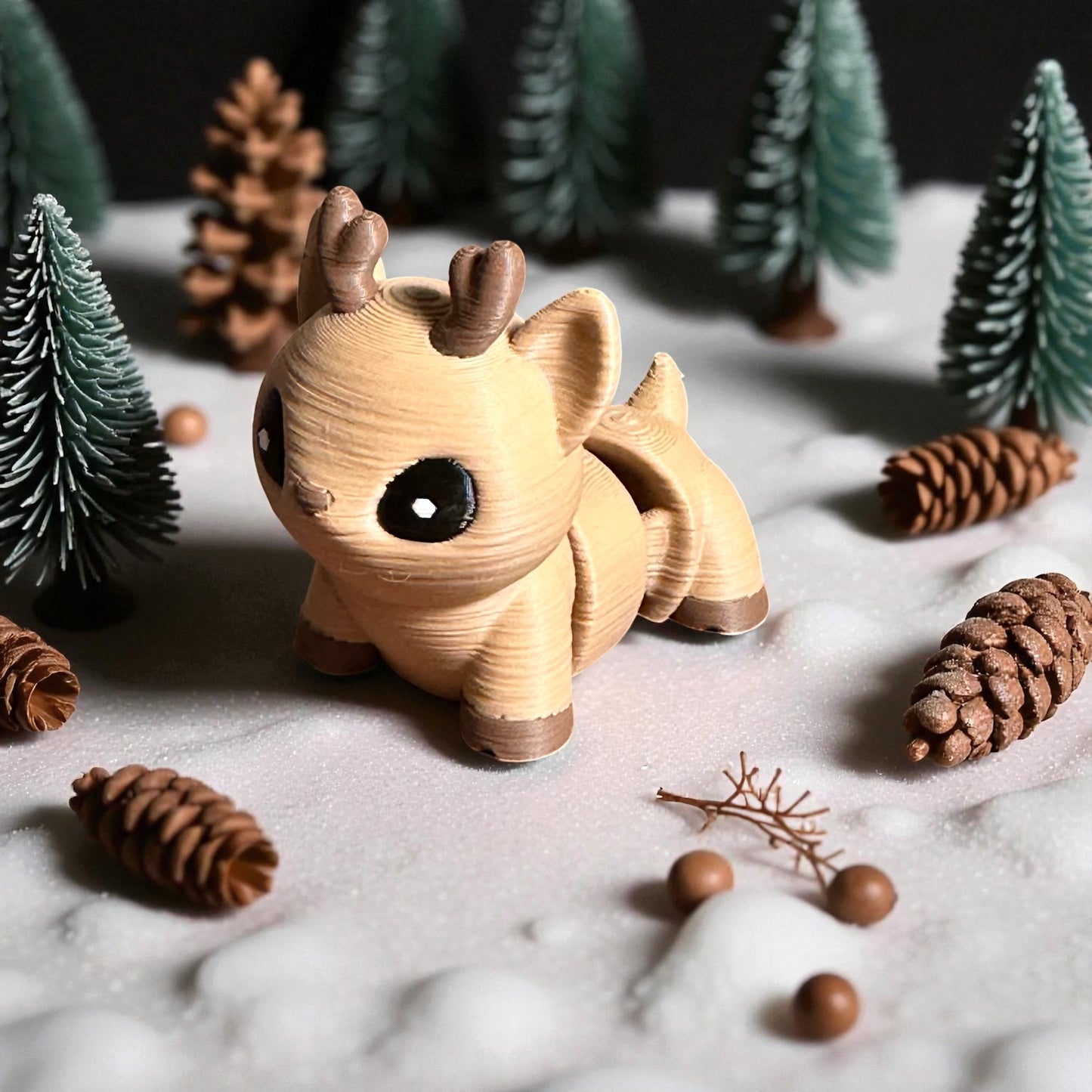 Figurines articulées de Noël – Père Noël, Renne et Bonhomme de neige