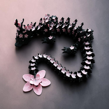 Dragon aux Fleurs de Cerisier – Figurine Articulée 3D