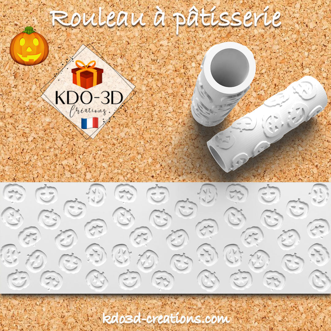 Halloween Rolling Pin – Pumpkin Pattern 1