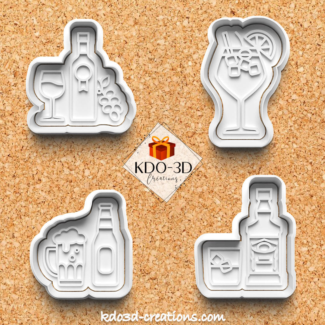 Liquor Bottle Cookie Cutters