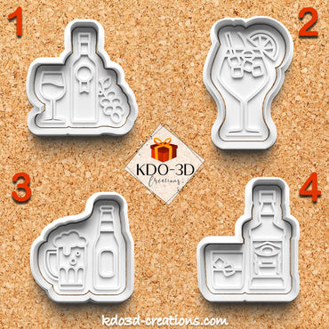 Liquor Bottle Cookie Cutters
