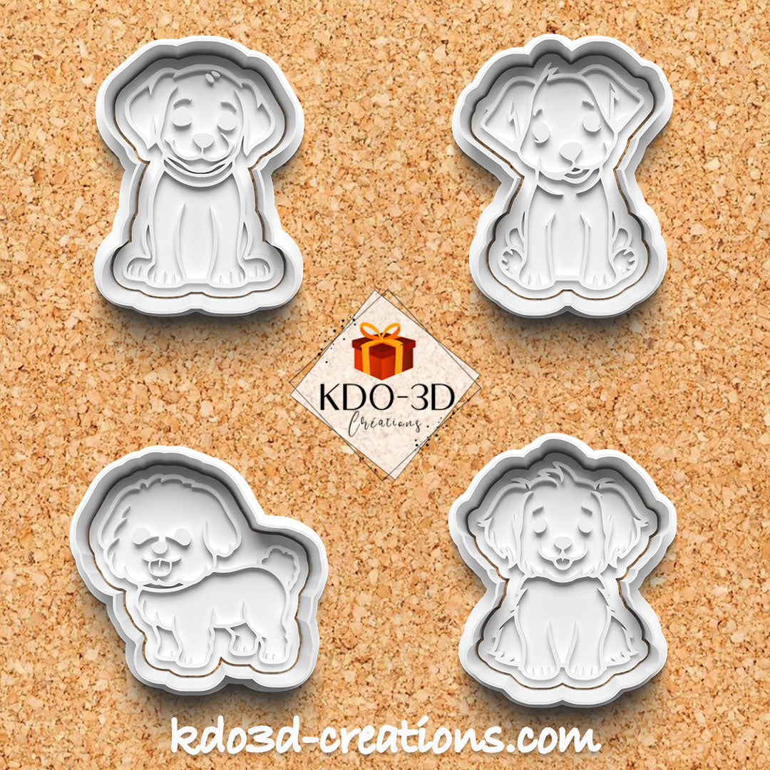Cute Dogs Cookie Cutters