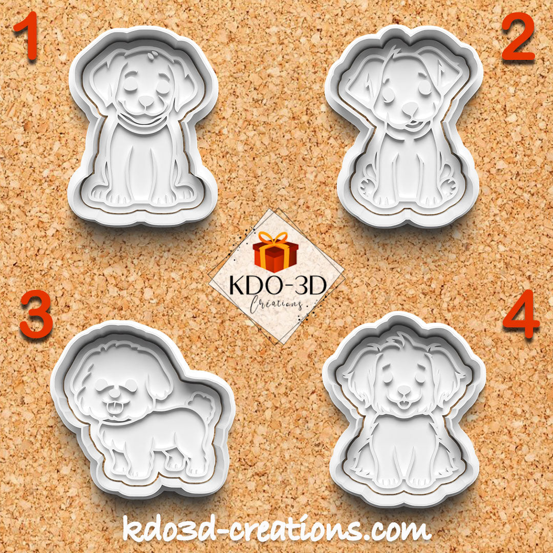 Cute Dogs Cookie Cutters