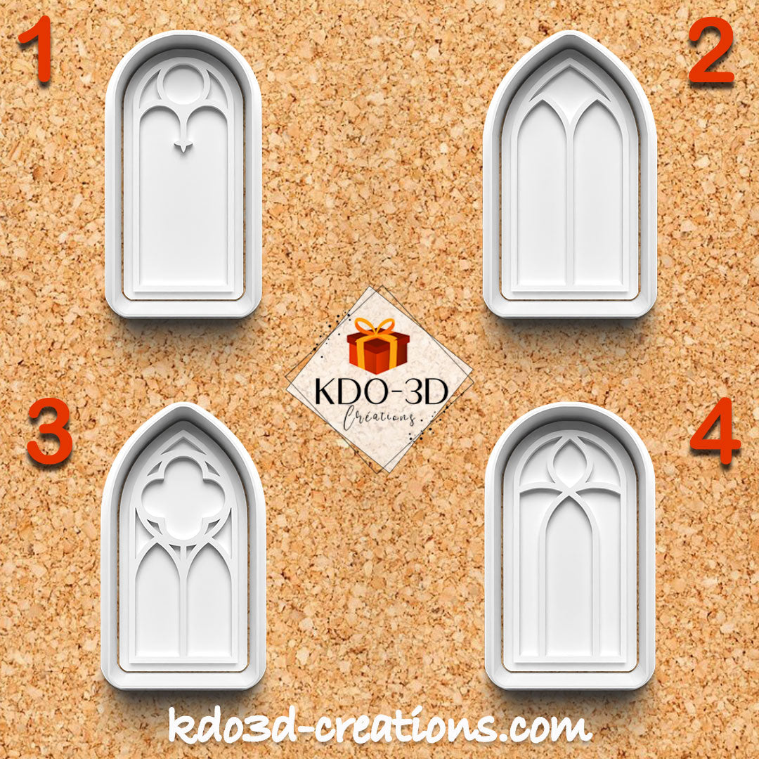 Emporte-pièces fenêtre église gothique