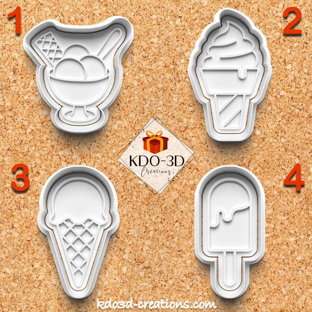 Ice Cream Cookie Cutters Pack 1