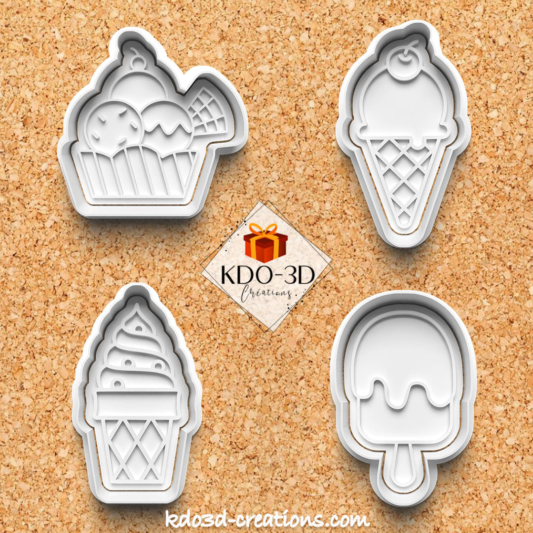 Ice Cream Cookie Cutters Pack 2