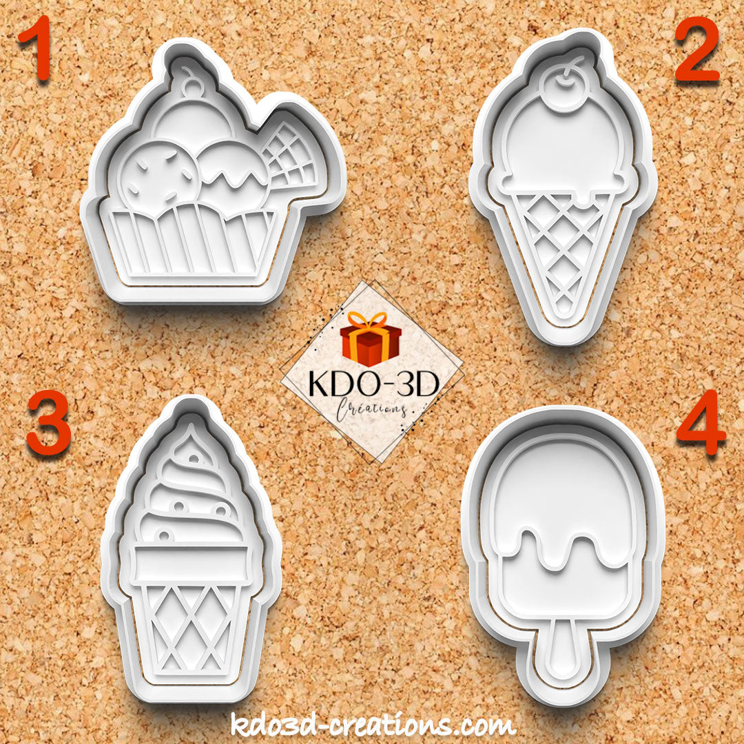 Ice Cream Cookie Cutters Pack 2