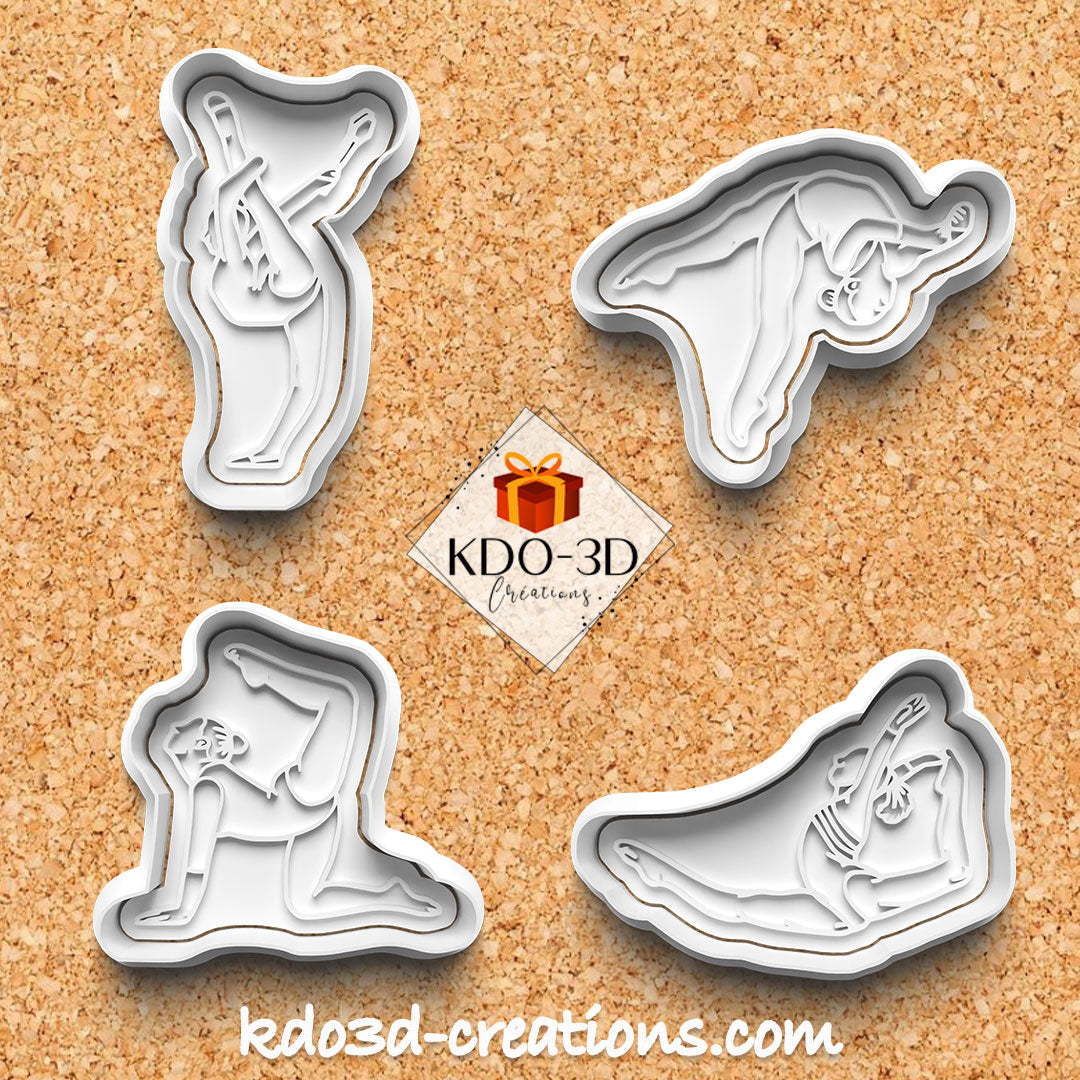 Gymnastics cookie cutters