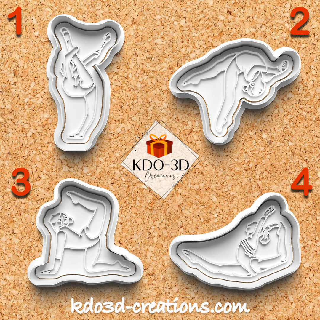 Gymnastics cookie cutters