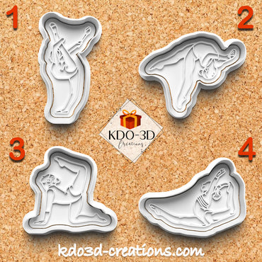 Gymnastics cookie cutters