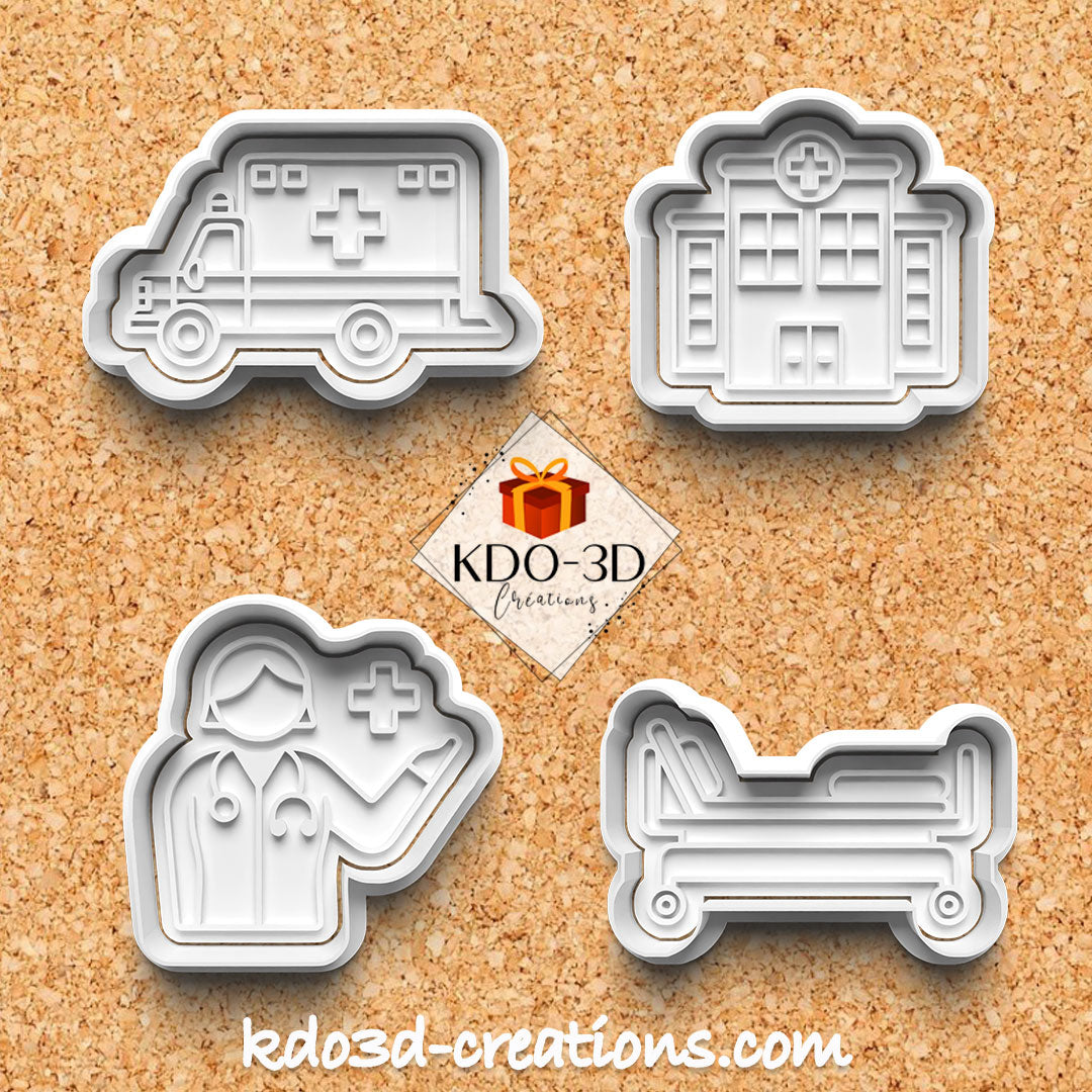 Hospital Theme Cookie Cutters
