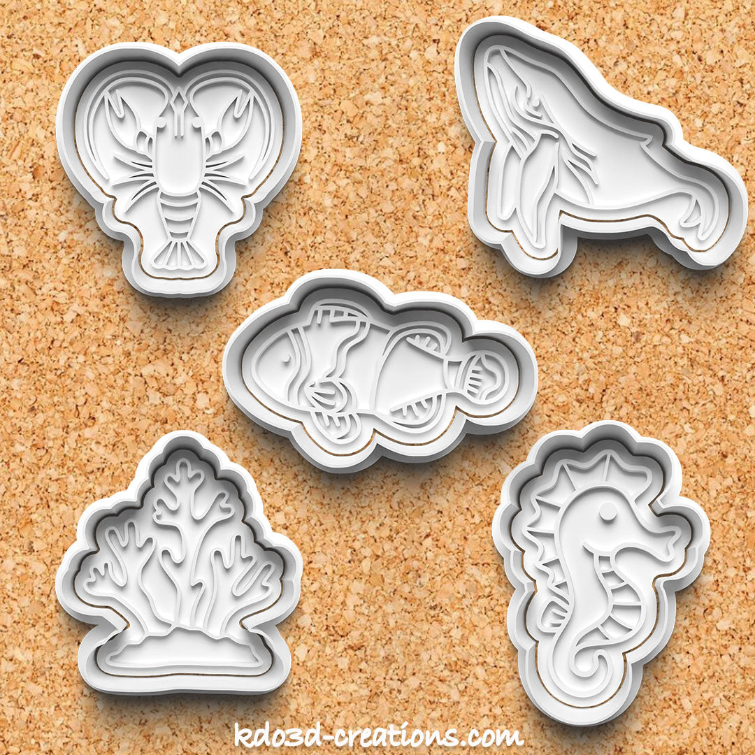 Sea Animal Cookie Cutters Pack 1
