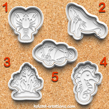 Sea Animal Cookie Cutters Pack 1
