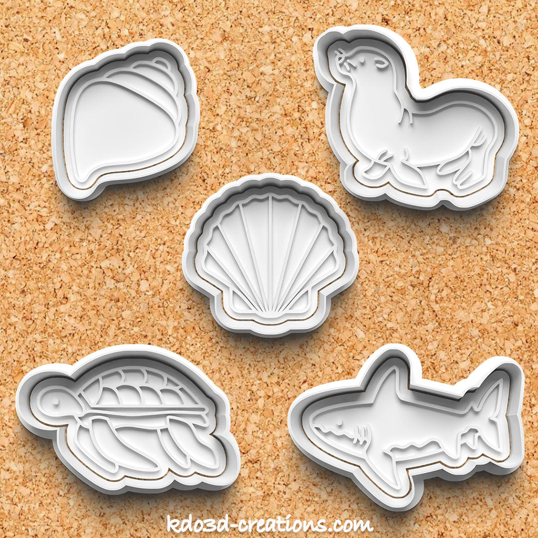 Sea Animal Cookie Cutters Pack of 2