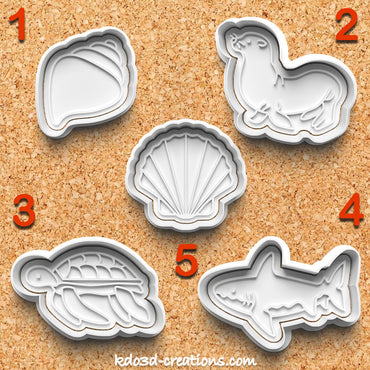 Sea Animal Cookie Cutters Pack of 2