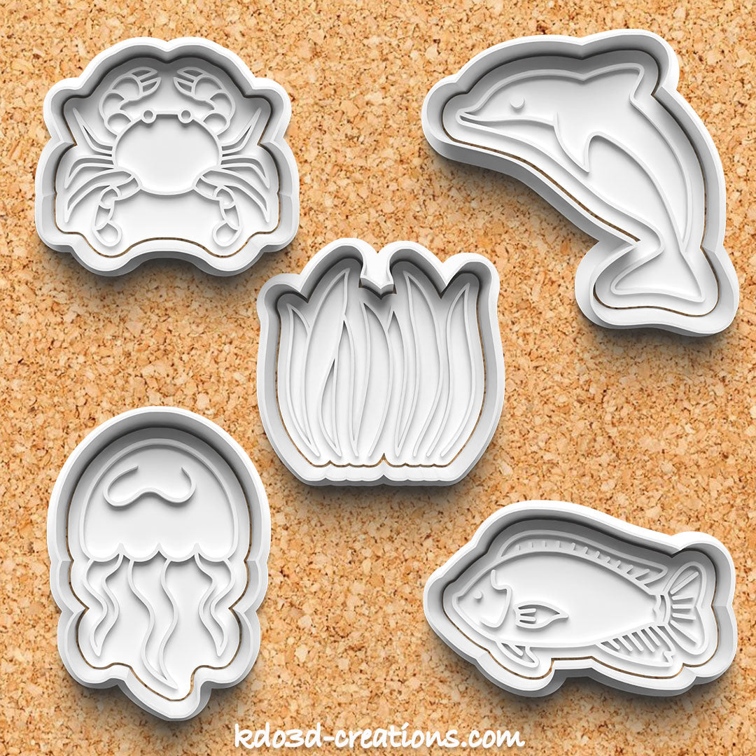 Sea Animal Cookie Cutters Pack of 3
