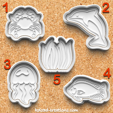 Sea Animal Cookie Cutters Pack of 3
