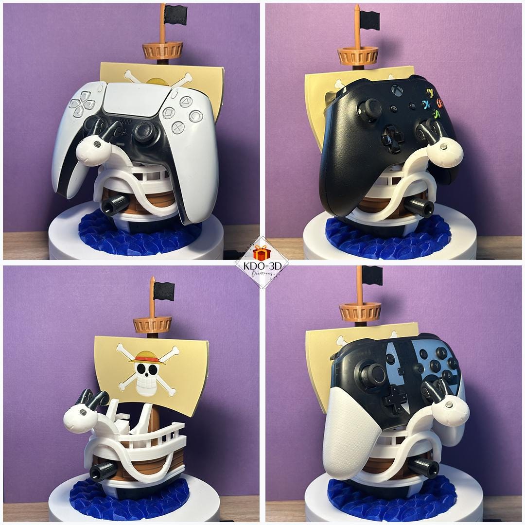 Porte manette One Piece Vogue Merry (Going Merry) PS4, PS5, XBOX, Swit – Kdo-3D Créations Porte manette One Piece Vogue Merry (Going Merry) PS4, PS5, XBOX, Swit – Kdo-3D Créations