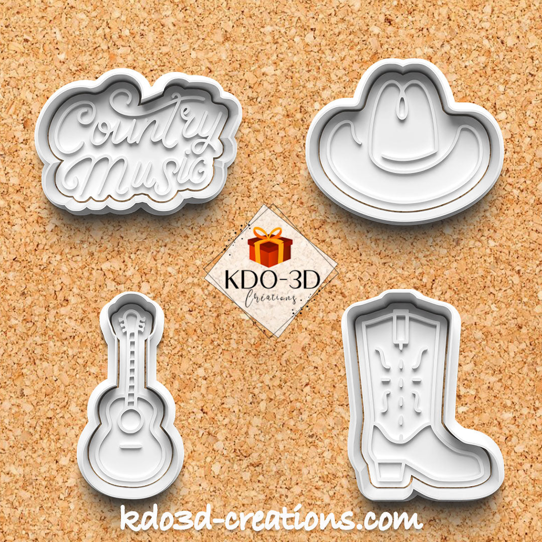 Country Music Cookie Cutters