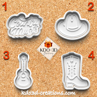 Country Music Cookie Cutters