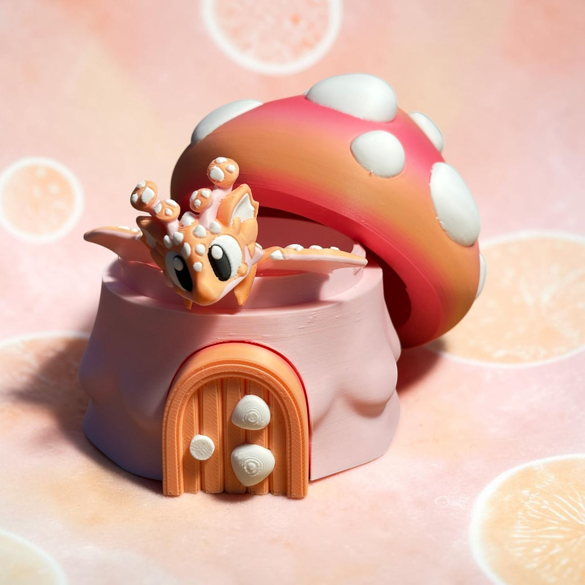 Mycelune - Dragon Champignon Articulé | Figurine Dragon 3D