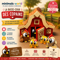 Poulailler de Colette – 3 Poules & 2 Poussins | Minimals-World