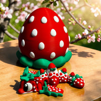 Fraisou – Dragon Fraise Œuf Articulé | Figurine Dragon