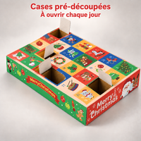 Calendrier de l’Avent Minimals – 24 mini animaux flexibles 3D à collectionner