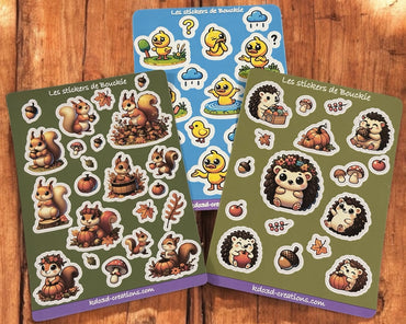 Squirrel sticker sheet