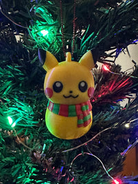 Pokemon Snorlax, Pikachu and Oshawott Christmas Balls