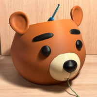 Bols à laine Ourson – Accessoire tricot & crochet mignon et peint à la main