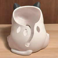 Bols à laine en forme de chat– Accessoire tricot et crochet artisanal