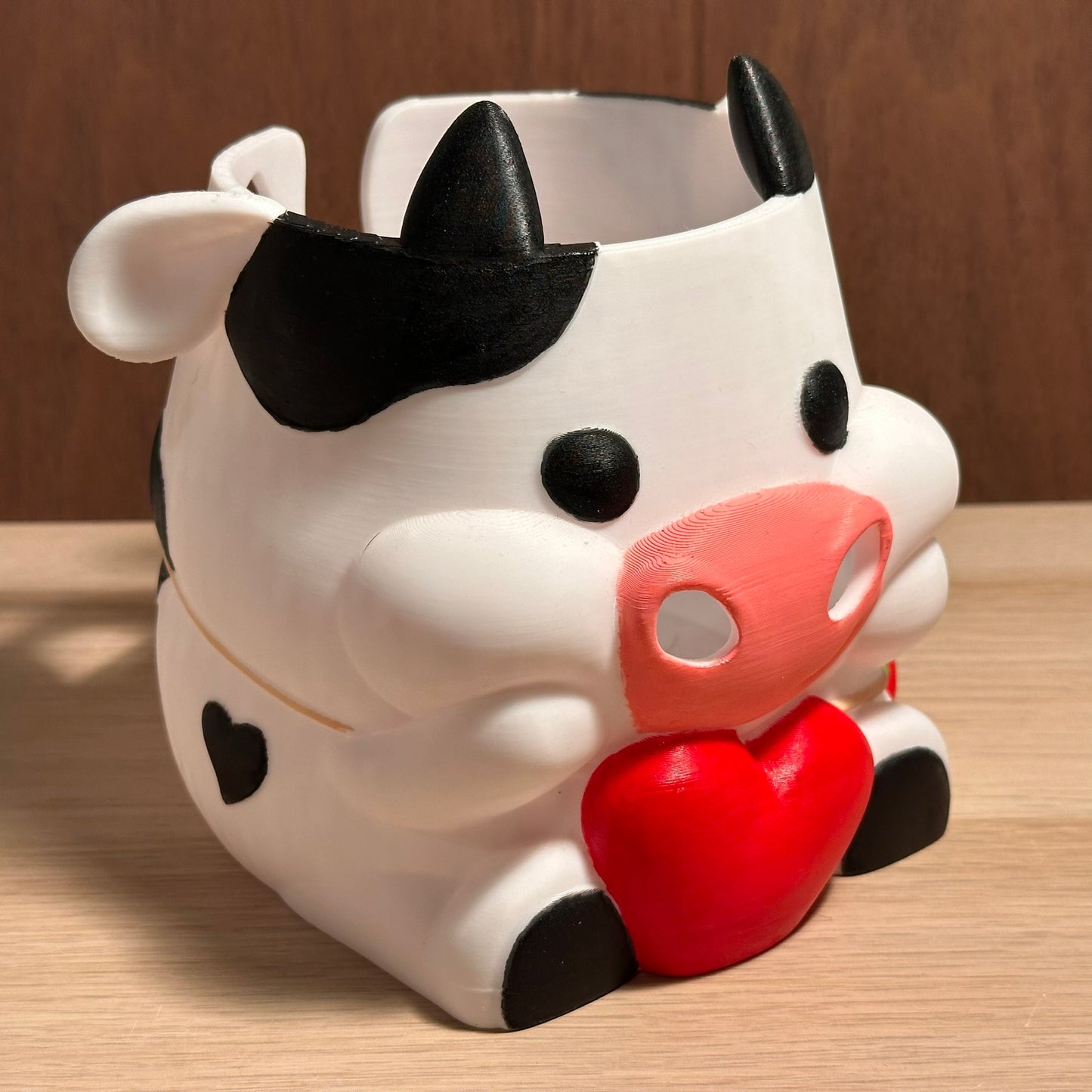 Bols à laine en forme de vache – Accessoire de tricot et crochet artisanal