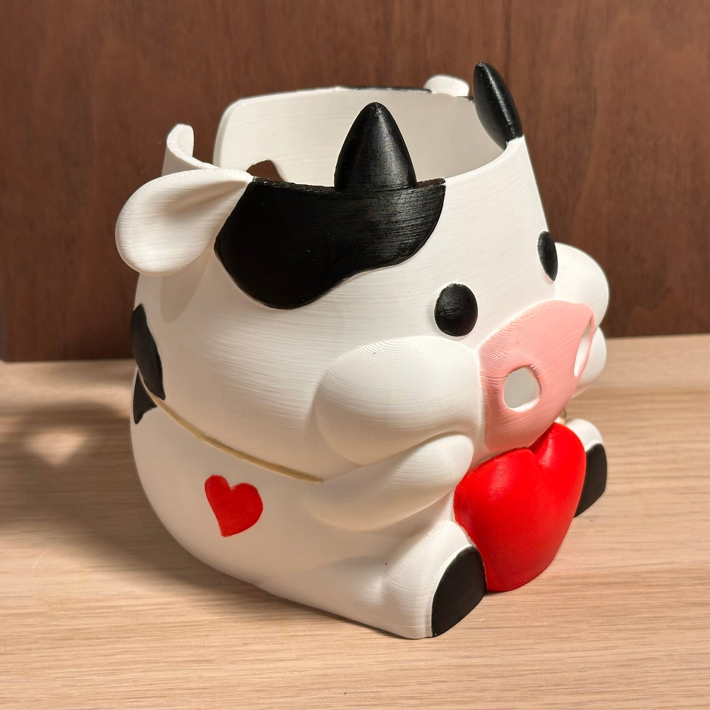 Bols à laine en forme de vache – Accessoire de tricot et crochet artisanal