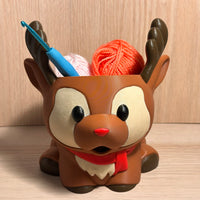 Bols à laine en forme de renne de Noël