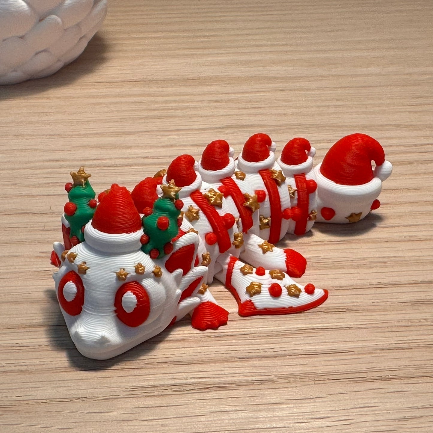 Noëlo  - Dragon de Noël articulé – Figurine Dragon