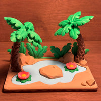 L'Îlot des Flamants Roses – 3 Figurines et leur Habitat | Minimals-World