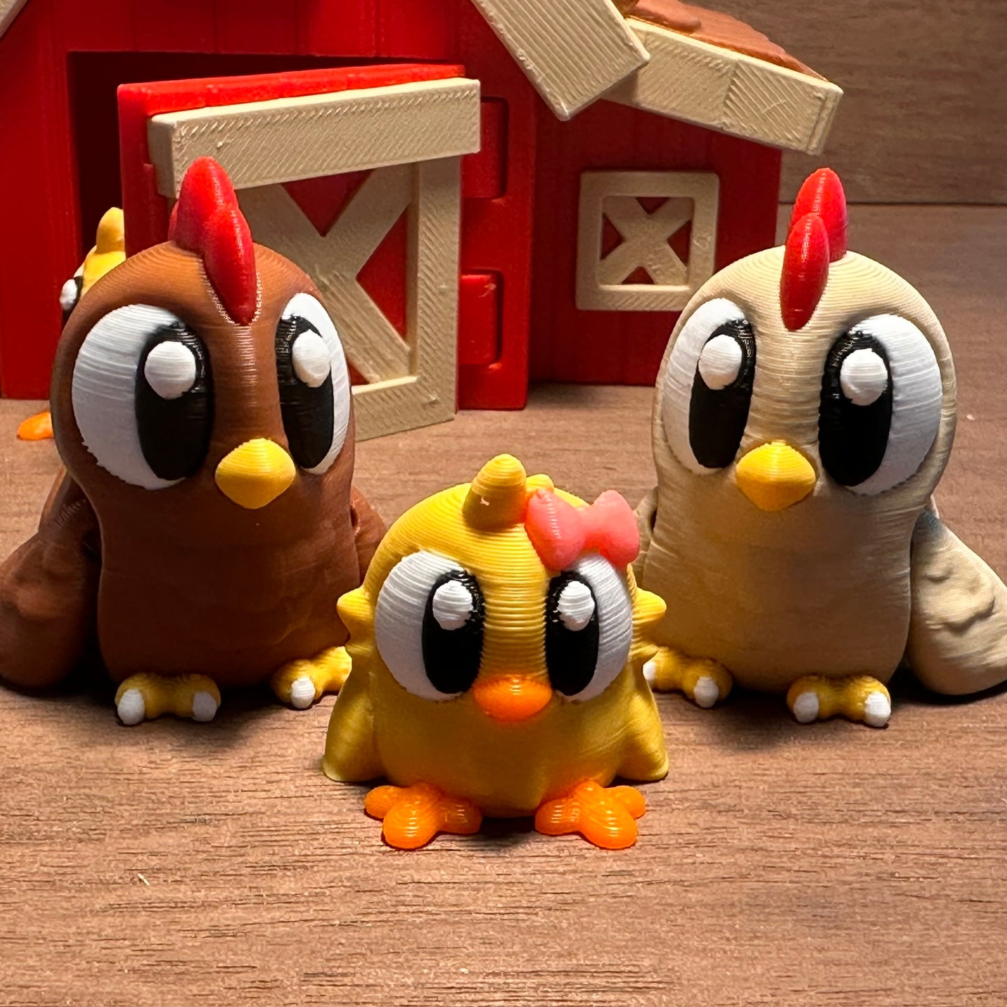 Poulailler de Colette – 3 Poules & 2 Poussins | Minimals-World