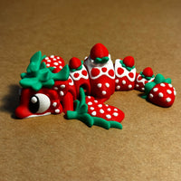 Fraisou – Dragon Fraise Œuf Articulé | Figurine Dragon
