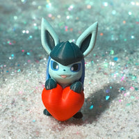 Figurine Pokémon amoureux Evoli (Eevee) et ses évolutions