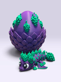 Collection de Dragons Articulés avec Œufs assortis